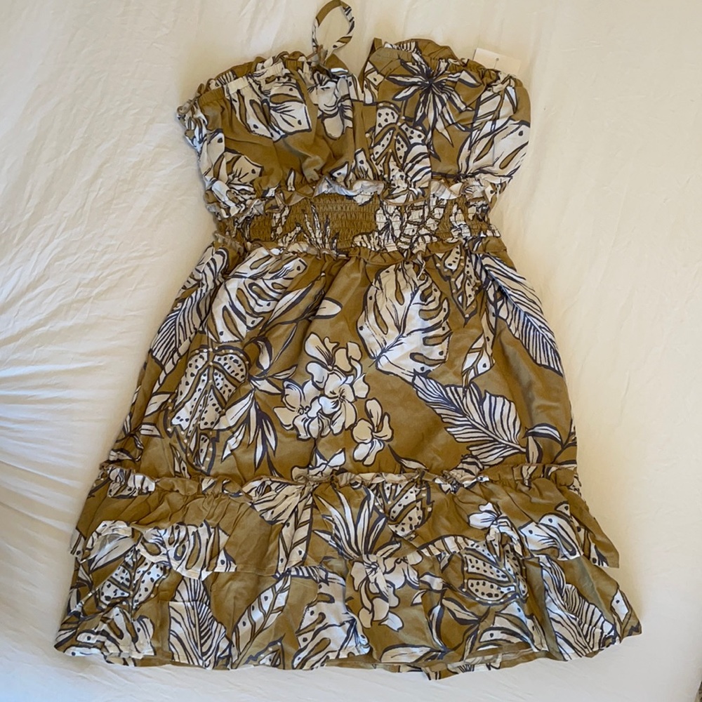 Taupe Floral Sundress
